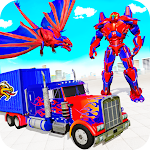 Cover Image of 下载 Flying Dragon Robot Army Truck Transforming Games 9 APK