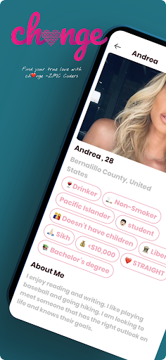 Android application Change : Chat. Reveal. Date. screenshort