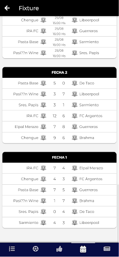TORNEOS LISFA5 Screen 3