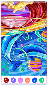 Dolphin&Whale Paint By Number