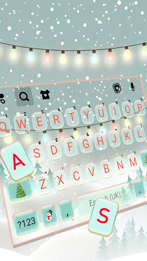 Christmas Lights Keyboard Back Screen 2
