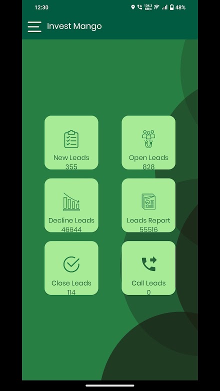 Invest Mango LMS Screen 2