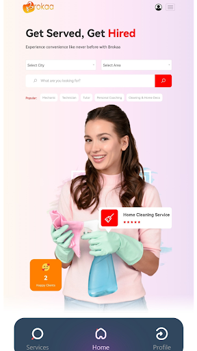 Android application Brokaa - Get Served, Get Hired screenshort