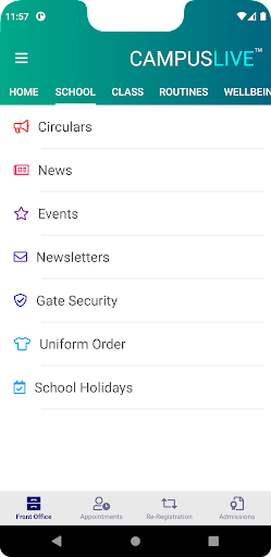 UPS schools Screen 2