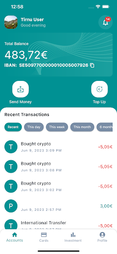 Android application Tirnu screenshort