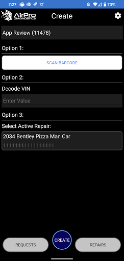 Android application AirPro ADAS screenshort