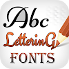 Fonts Style - Lettering design icon