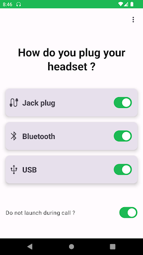 Android application AutoStart Spotify screenshort