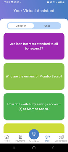 MOMBO - A digital Sacco Screen 3