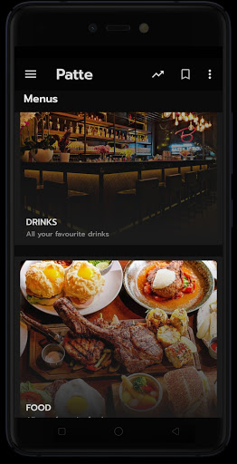 Android application Patte Venue screenshort
