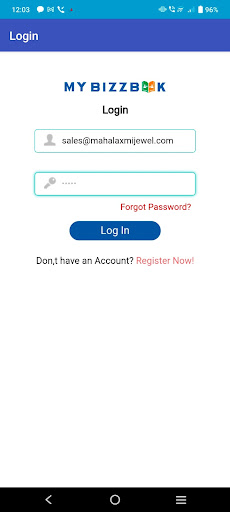 Mybizzbook Screen 2