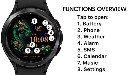 Android application AZ272 New Year Dragon Watch screenshort