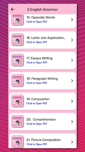 Class 2 English Grammar Book