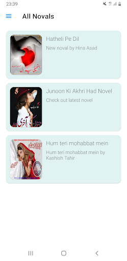 Android application Urdu Novels 2022 screenshort