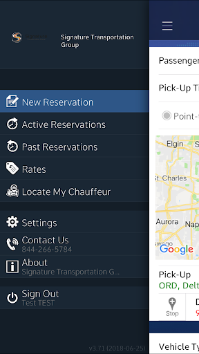 Signature Transportation Group Screen 2