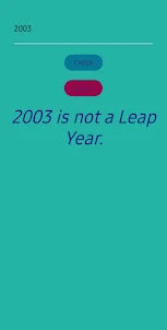 Check Year Leap