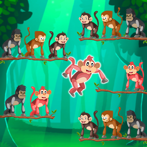 Monkey Sort Puzzle - Pet game logo