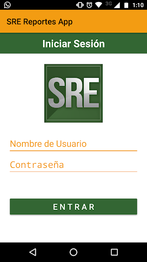 Android application SRE Reportes App screenshort