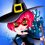 Ladybug Witch Chibi Halloween icon