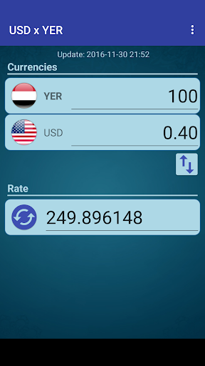 US Dollar to Yemeni Rial Screen 2