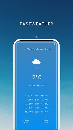 Android application FastWeather screenshort