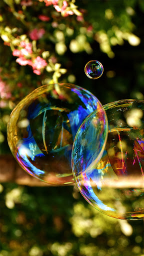 Android application colorful bubbles wallpaper screenshort