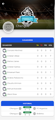 C.A.S.I. Fútbol Screen 2