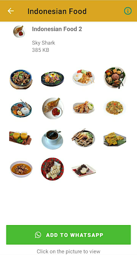 Indonesian Food Stickers Screen 3