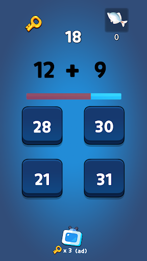 Android application Arithmetic Test,Brain Training screenshort