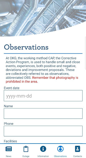 OKG-appen Screen 3