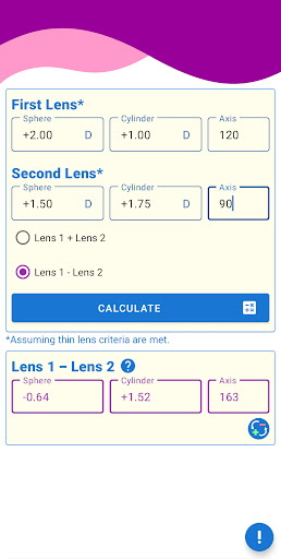 Oblique Lens Sum Screen 2