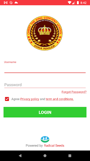 Android application Christ King School, Dinanagar screenshort