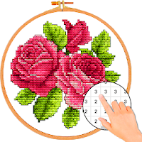 Cross Stitch Flower Color By Number - Pix No