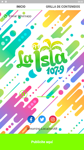 Android application La Isla FM screenshort