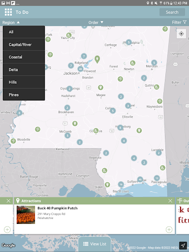 Screenshot of Visit Mississippi