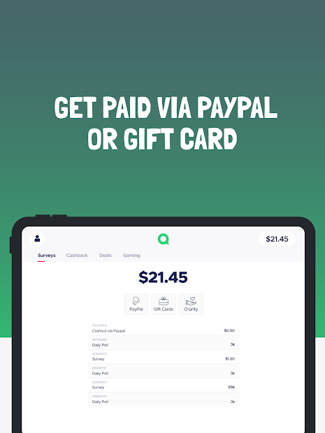 Captura de Pantalla 15 Gift cards as opinion rewards android