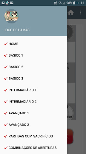Damas : Treinamento de Cálculo Screen 2
