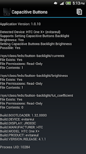 Capacitive Buttons Screenshot