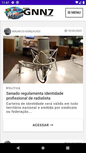 Android application Portal Guaranews screenshort