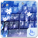Live Blue Cherry Rain Keyboard Theme icon