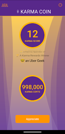 Android application Karma Coin screenshort