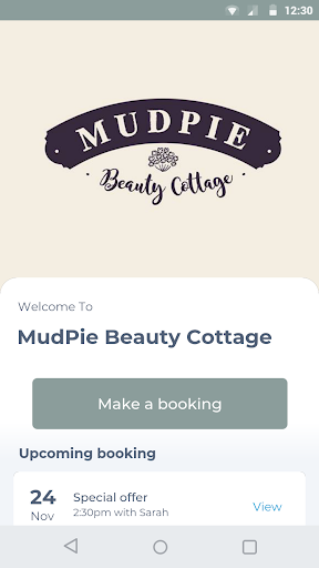 Android application MudPie Beauty Cottage screenshort