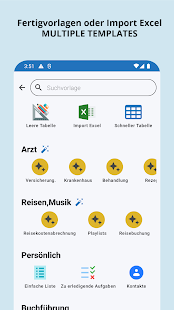 Table Notes - Mobile Excel स्क्रीनशॉट