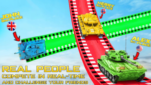 Télécharger Gratuit Crazy Tank Stunts: Tank Games APK MOD (Astuce) screenshots 2