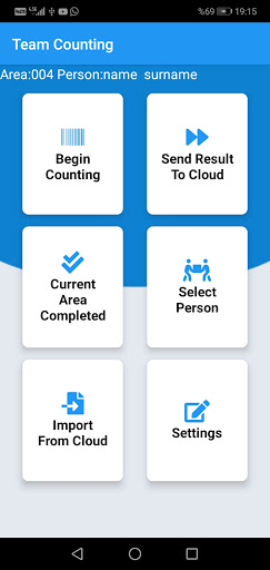 Android application Team Counting - Inventory stoc screenshort