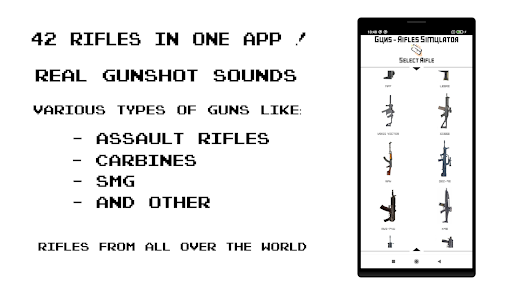 Captura 10 Armas - Rifles Simulador android