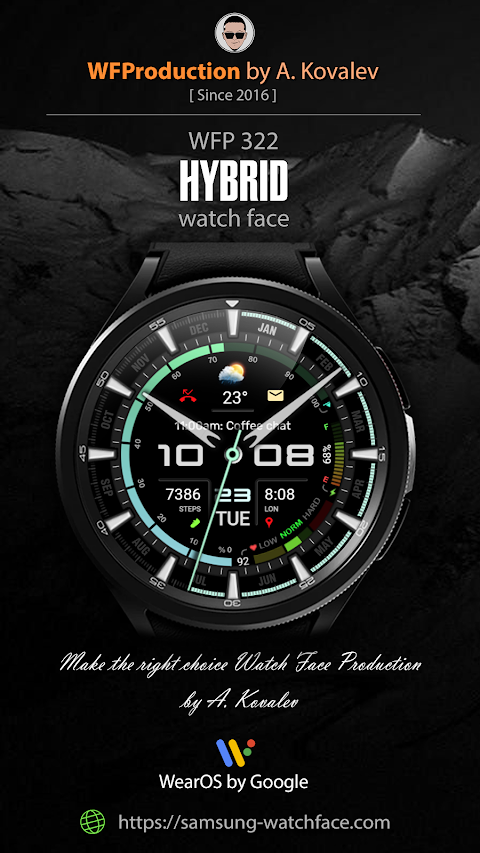 WFP 322 Hybrid Watch Faceのおすすめ画像1