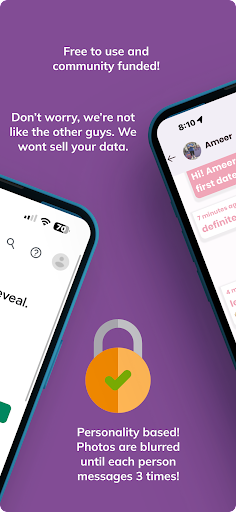 Change : Chat. Reveal. Date. Screen 3