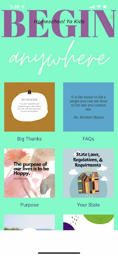 Android application Homeschool Yo Kids screenshort