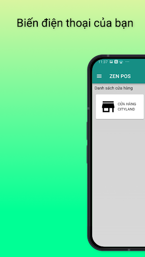 Android application Zen POS screenshort